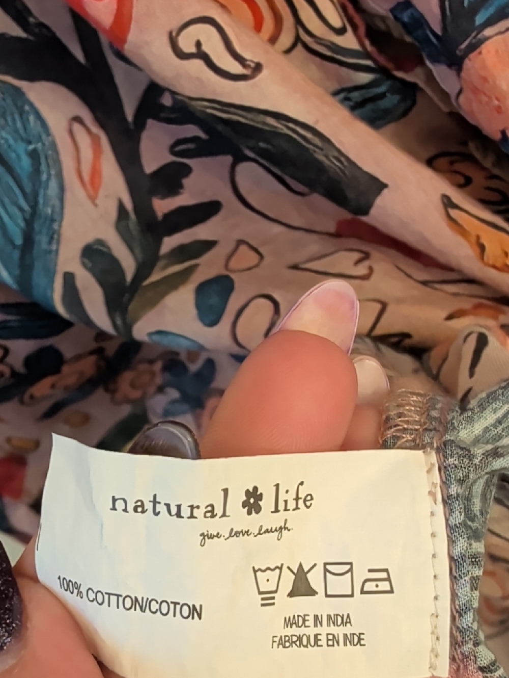 Natural Life Kelly Oversized Cotton Button Down Top One Size - Picture 5 of 5